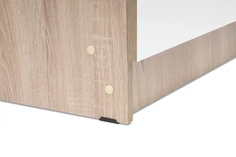 Шкаф двухстворчатый без зеркала Сакура дуб сонома / белый