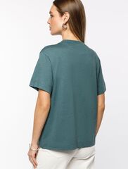 Футболка из фактурного полотна с авторским принтом  D49.071 (118025)