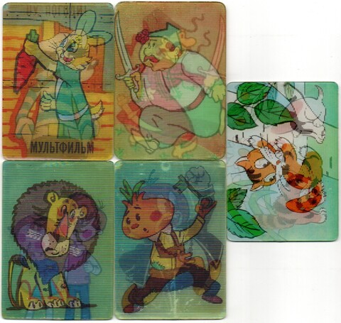 № 36 Набор из 5 стерео Календариков. Мультфильмы СССР 1978 г.