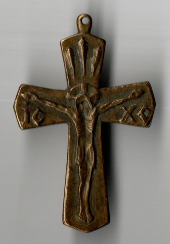 Гладкий нательный крест (17 в ?) В отличной сохранности XF
