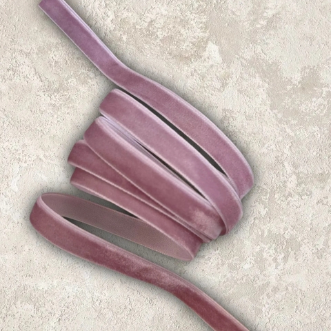 Лента бархатная 1 см пенка №222 (1метр)