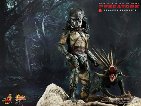Фигурка Хищник Следопыт с гончей из фильма Хищники Hot Toys