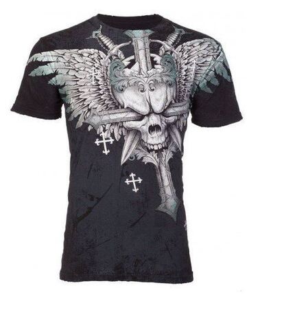 Archaic | Футболка мужская GRAVE KILLER AM1842B от Affliction перед