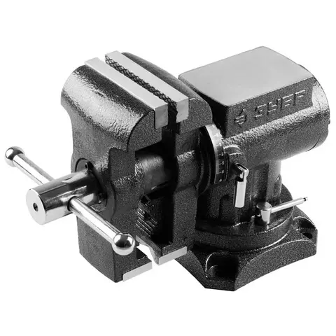 32712-125	ЗУБР ЭКСПЕРТ-3D, 125 мм, многофункциональные слесарные тиски с поворотом в двух плоскостях на 360°
