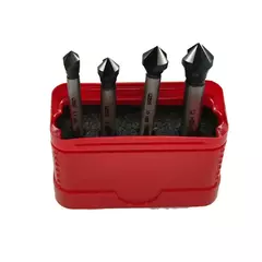 Набор зенковок 90° 6,3-12мм 3z HSS 4шт Bucovice(CzTool) 741801