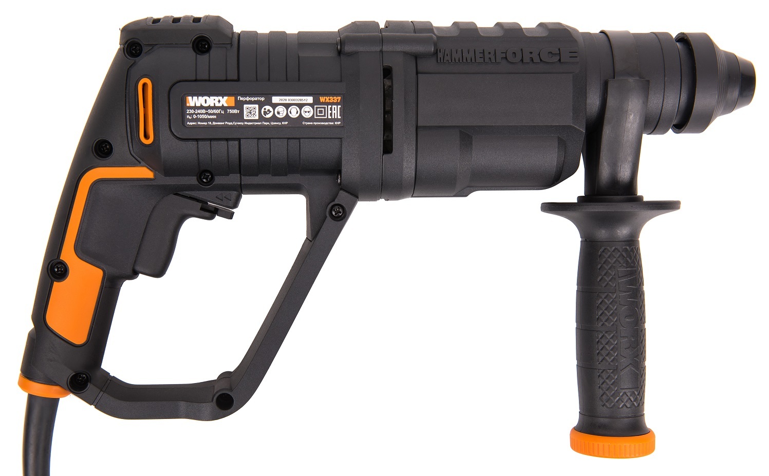 Перфоратор WORX WX337, 750Вт