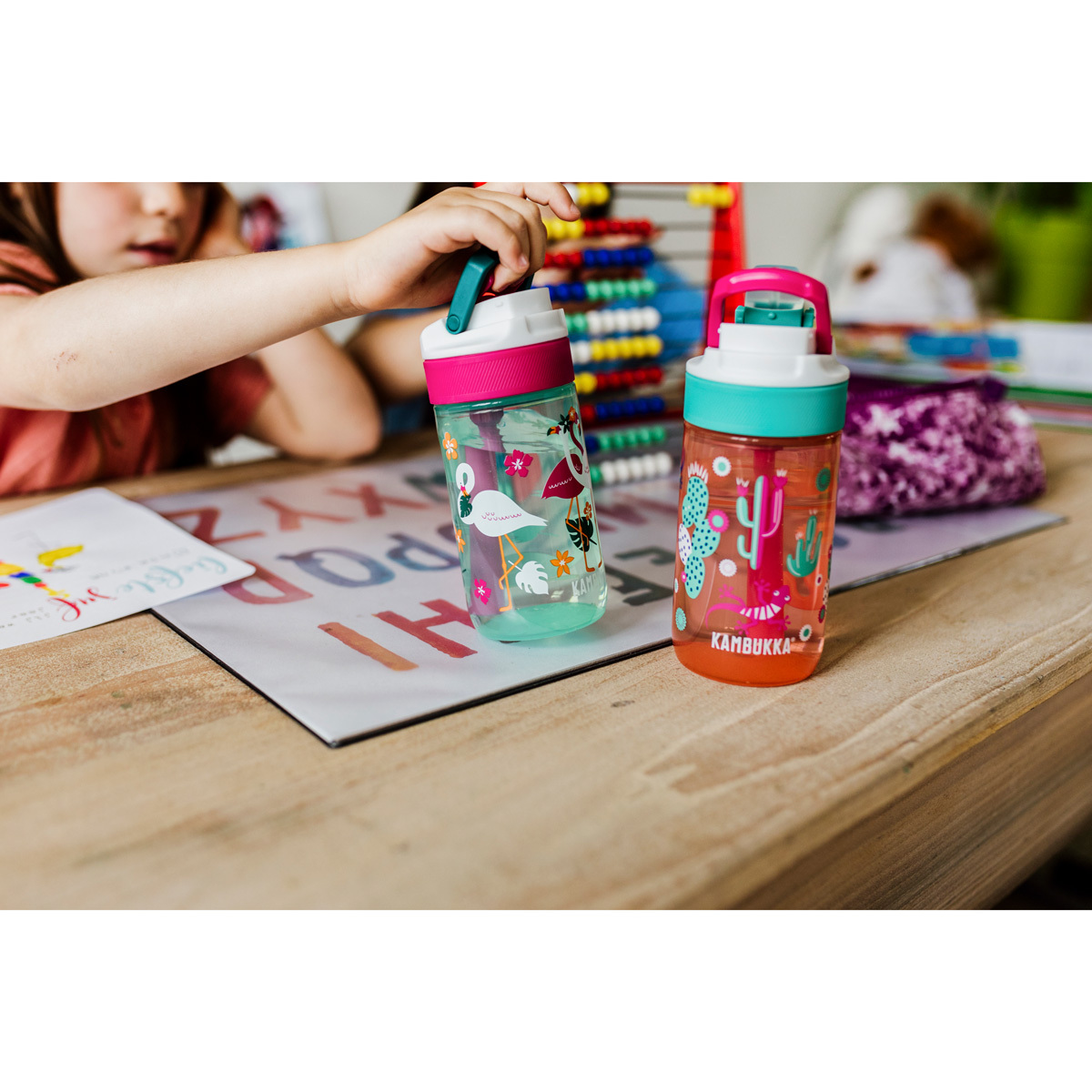 Бутылка для воды Kambukka Lagoon Kids (400 мл), Кактусы, арт. 11-04037 - фото 5