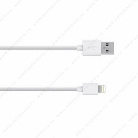 Кабель для Apple Lightning to USB Класс 3 1.0 метр в коробке белый