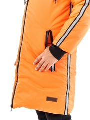 Пальто для девочки Спорт оранжевый