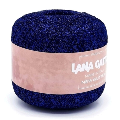 Пряжа Lana Gatto New Glitter 9115 синий