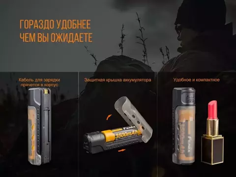 Набор зарядное устройство + аккумулятор на 18650 Fenix 3500 mAh Fenix ARE-X11 NEW