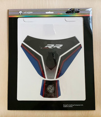 Наклейка на бак BMW S1000RR черно-синяя