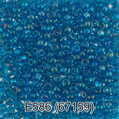 Бисер Чехия "GAMMA" круглый 5 10/0 2.3 мм E586 голубой ( 67159 )