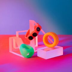 Набор из 3 разноцветных эрекционных колец Kit Neon Ring - 