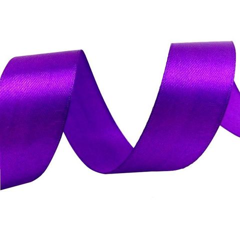 Лента Атласная (5см*22,85м) Фиолетовый.