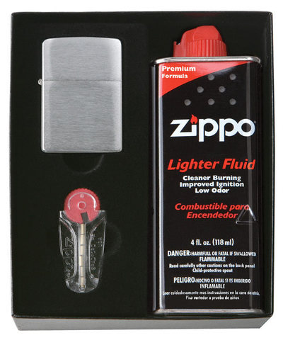Набор подарочный для широкой зажигалки Zippo, черный, 118х43х145 мм123