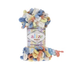 Пряжа Alize Puffy Color цвет 5866