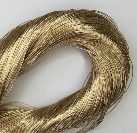 Металлизированные нити для вышивки Dull Gold, 0,25 мм
