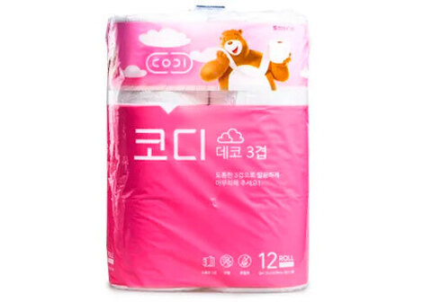 Туалетная бумага 3 слоя Codi Pure Deco, 12шт