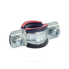 Хомут крепежный сталь оц с резиновой прокладкой Дн 23-28 (3/4") ±2мм М8 б/к