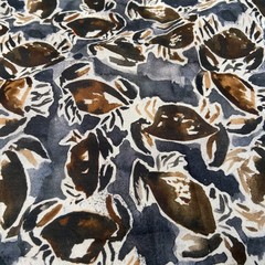 итальянский хлопок тонкий абстрактный принт