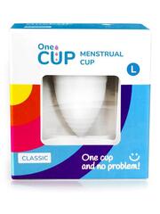 Белая менструальная чаша OneCUP Classic - размер L - 