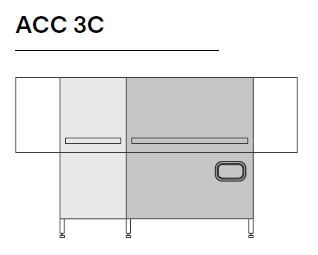 МАШИНА Д/МОЙКИ ЯЩИКОВ COMENDA ACC3C /СУШКА+РЕКУП./ДОЗ./ДЕЛЕНИЕ 2 ЧАСТИ/RL