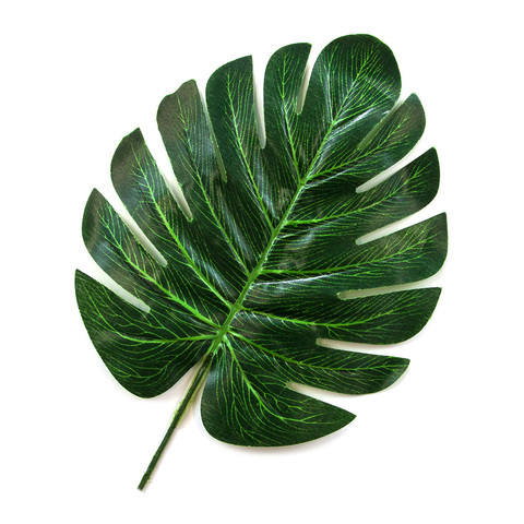 Искусственное растение, Лист Монстеры, Зеленый, 30*15 см, 10 шт.