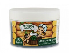 Floresan МЫЛО ДЛЯ БАНИ И ДУША Натуральное таежное ЗЕЛЕНОЕ для ухода за телом и волосами  450г