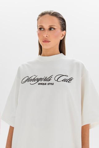 Футболка BLACK EMBROIDERY CREAM