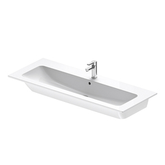 Duravit 2361120000 ME by Starck Раковина для мебели 1230х490 мм,  с переливом, с площадкой, с 1 отв. под смеситель по центру, Цвет белый фото