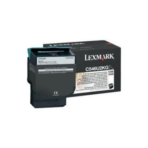 Картридж для принтеров Lexmark C546 черный (black). Ресурс 8000 стр (C546U2KG)