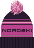 Шапка теплая Nordski Stripe Violet