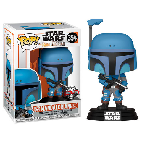 Фигурка Funko POP! Star Wars Mandalorian - Death Watch Mandalorian (Two Stripes) 10cm, арт. 46091