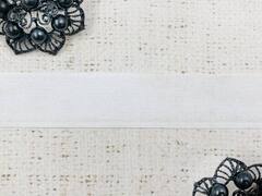 Велкро/липучка петля на клеевой основе, ш. 2,5 см, белый