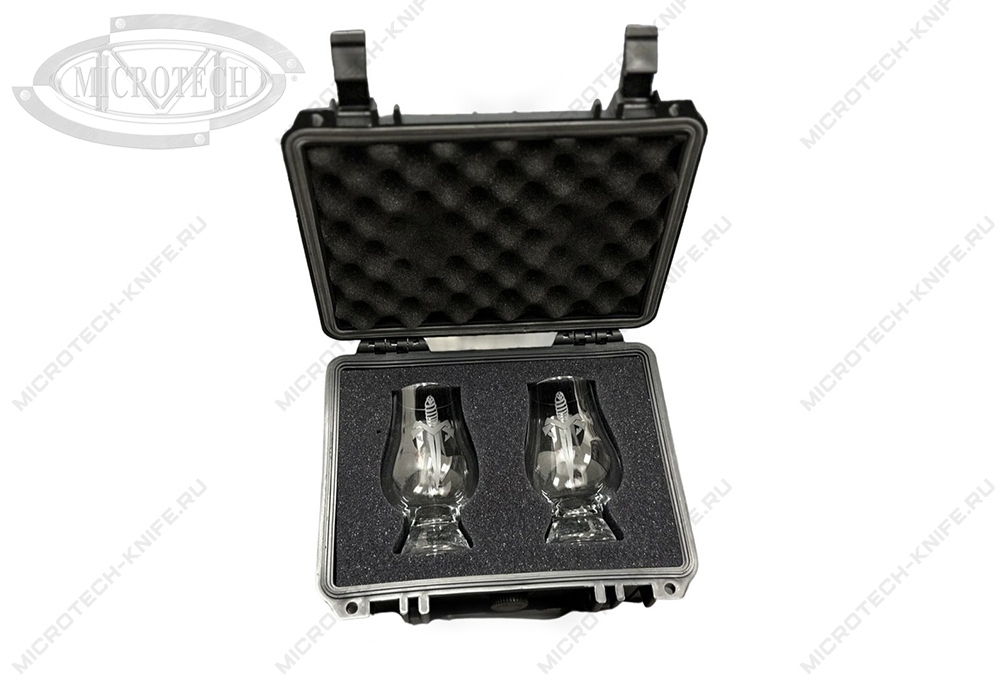 Marfione Custom Shot Glass Set with Travel Case Blade Show - фотография 