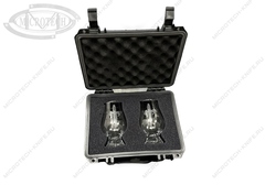 Marfione Custom Shot Glass Set with Travel Case Blade Show 