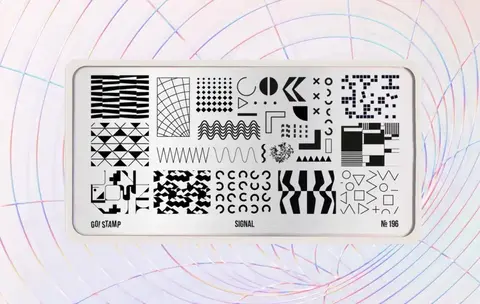 Пластина для стемпинга GO STAMP 196 Signal