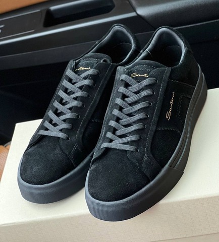 Кеды Santoni, замшевые