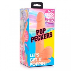 Реалистичный фаллоимитатор на присоске Pop Peckers 6.5