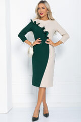 Платье Эванесса (зелено-бежевое) П12742-35М LT Collection