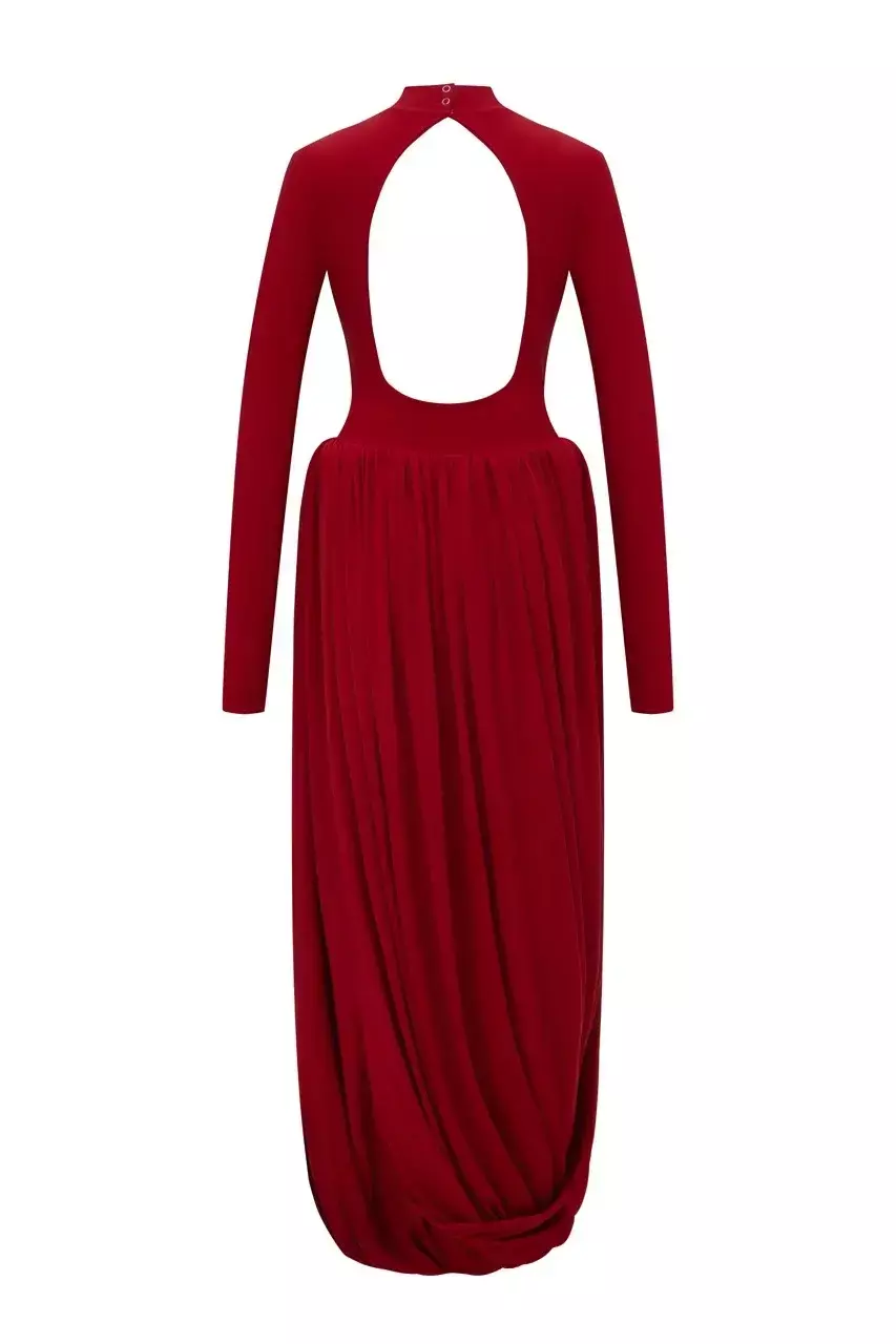 Платье с буфами