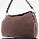 Сумка Саломея 503 эко-замша шоколад