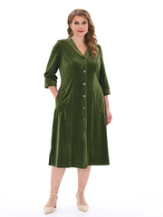 4067 Халат на пуговицах