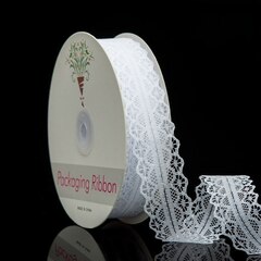 Лента кружево (3см*45м) Белый, 1 шт.