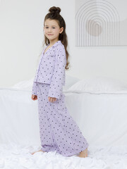 пижама  для девочки  МП 1668/сиреневый Н255.1