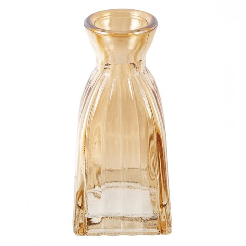 Ваза стеклянная (Высота 11 см) - Бежевый - купить