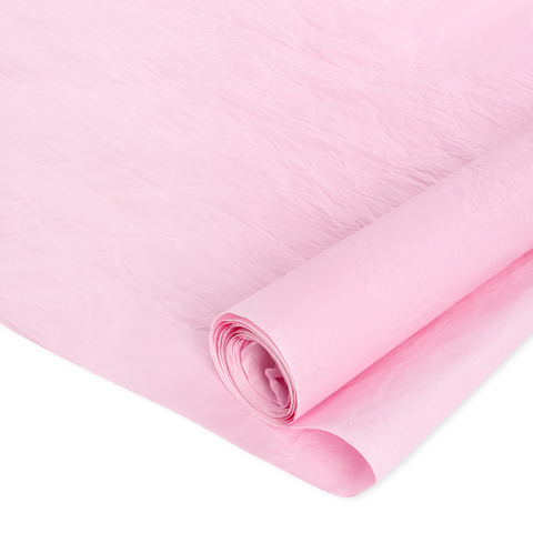 Упаковочная жатая бумага, Пергамин, Бледно-розовый, 40 гр, 0,6*4,5 м