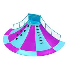 Горка вулкан «Альпинист» 10,6×5,3×3,8 м