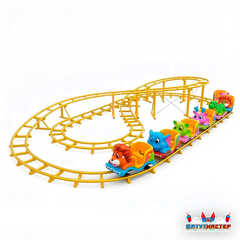 Большая катальная горка «Пушистый экспресс», 7 кабин 14 мест, 16×9×2 м